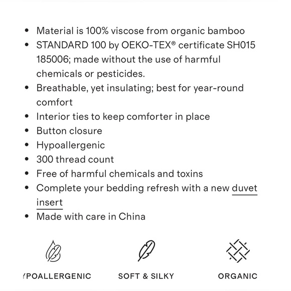 Quince Bamboo Duvet Cover Color:Clay Full/queen - Picture 6 of 9